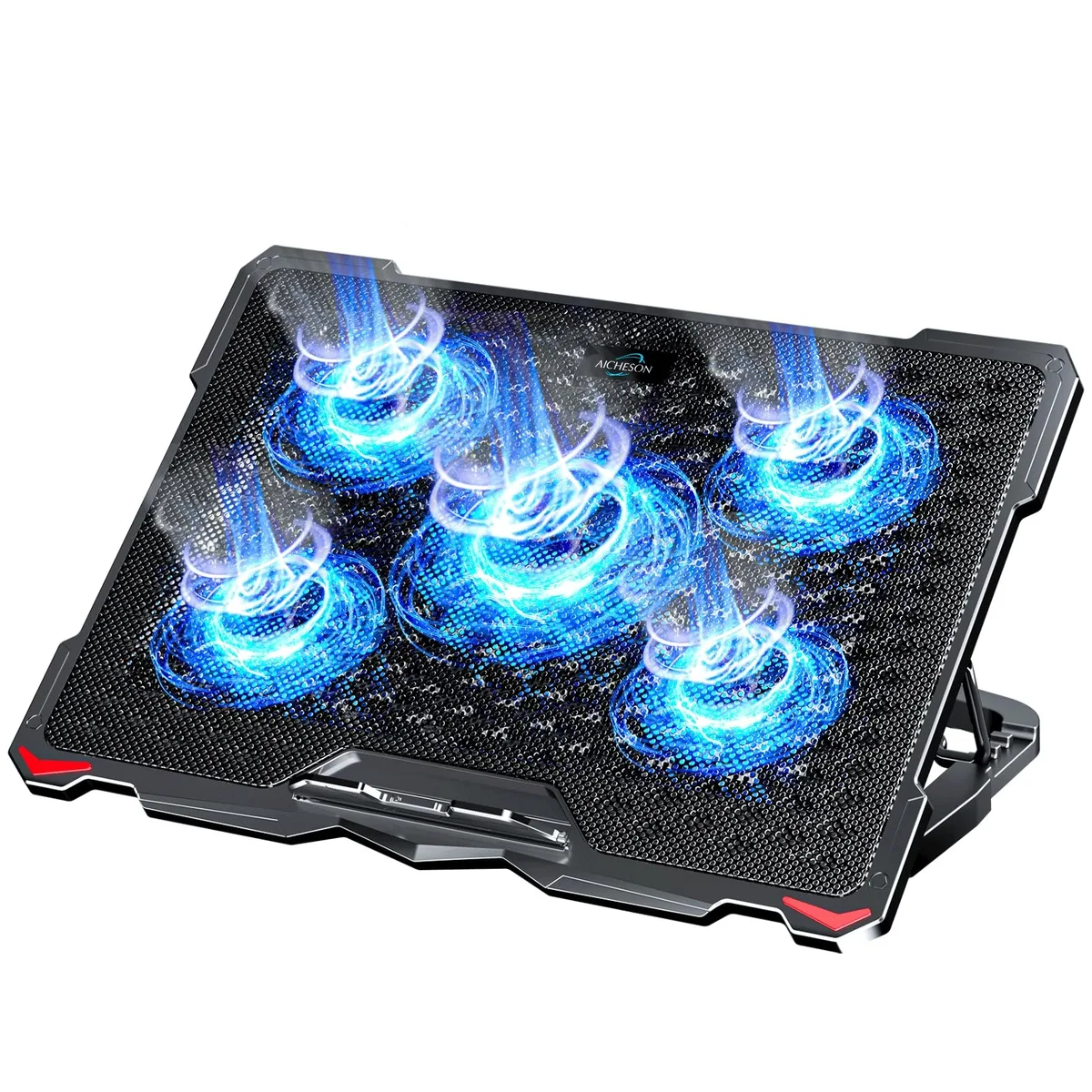  ENHANCE S035 Laptop Cooling Pad 5 Fans 17.3in Blue LED — product photo
