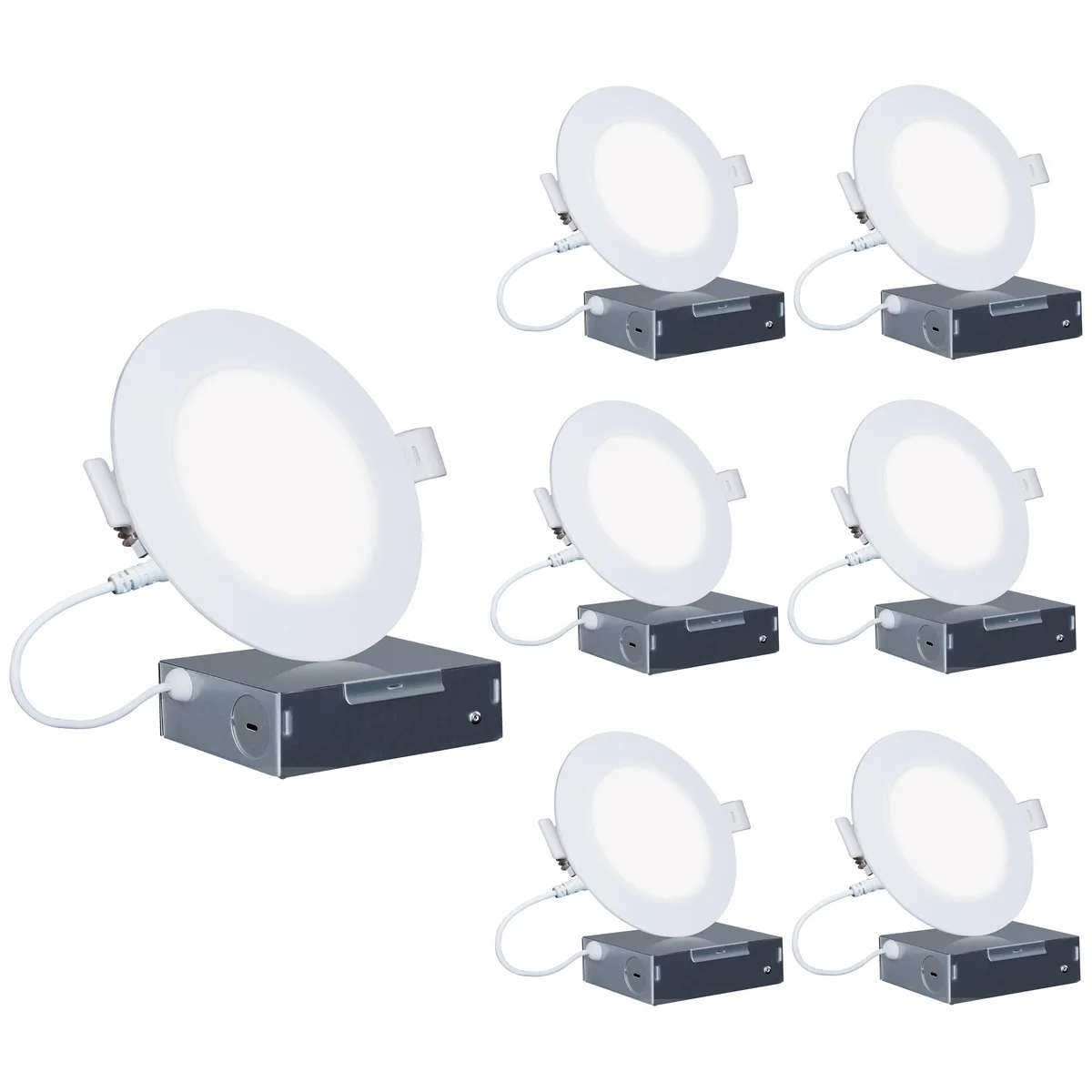 Infibrite Infibrite IB-001-3-9W-WH-6PK 4" 3000K 9W 750LM recessed lighting — product photo