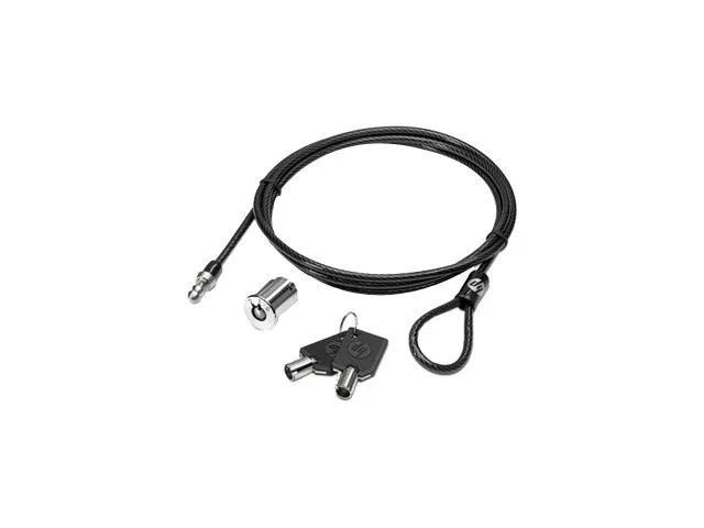 HP HP AU656AA#ABA security lock 73" cable black — product photo