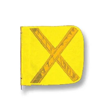 Checkers Industrial Safety Products Checkers Industrial Safety Products Replacement Flag Reflexite X Yellow 16 in FS8025 — product photo