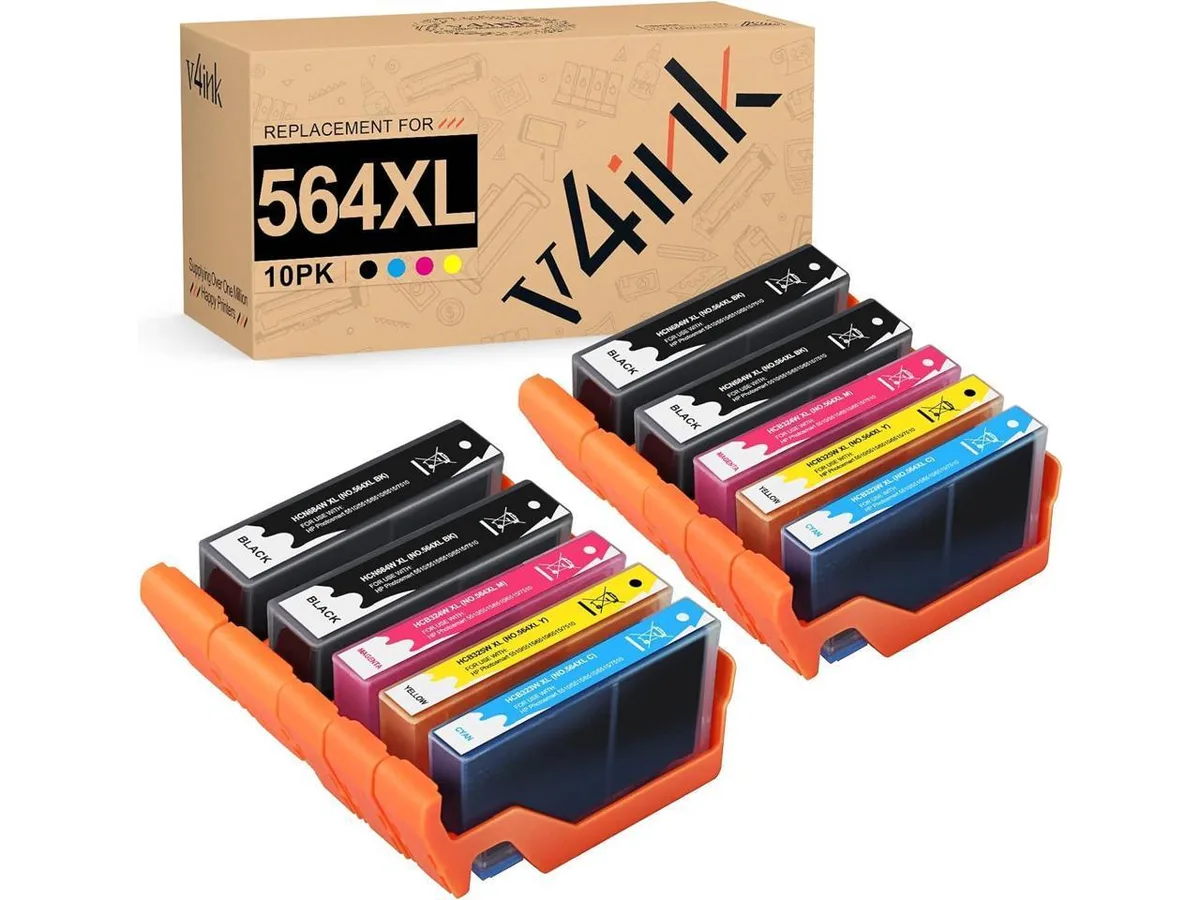 V4ink V4ink 564XL 10-Pack Ink Cartridges (4 Black, 2 Cyan, 2 Magenta, 2 Yellow) — product photo