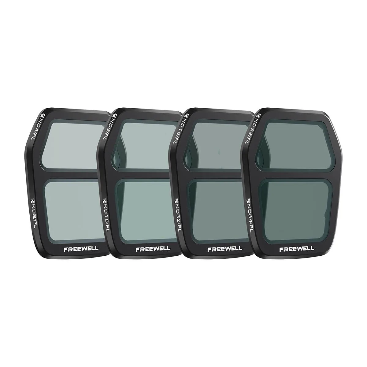 Four split ND/PL drone filters in protective case