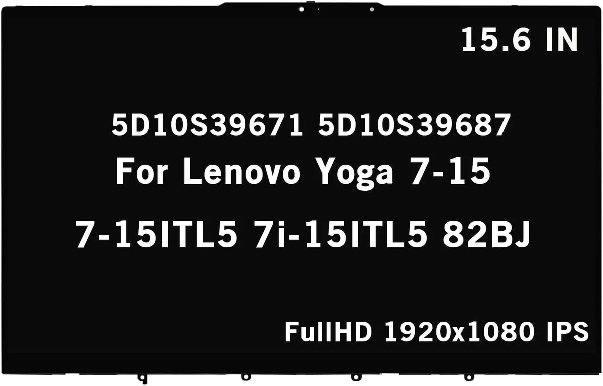 NUOLAISUN NUOLAISUN 15.6" 1920x1080 IPS Touch Screen for Lenovo Yoga 7-15 82BJ 5D10S39671 5D10S39687 — product photo