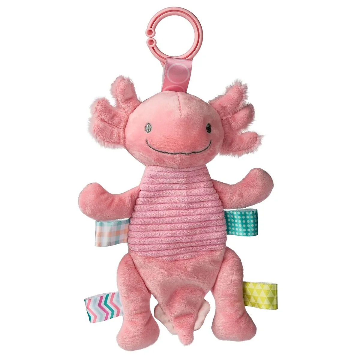 Mary Meyer Stuffed Toys Mary Meyer Taggies Axolotl Crinkie Teether Toy 9" Pink — product photo