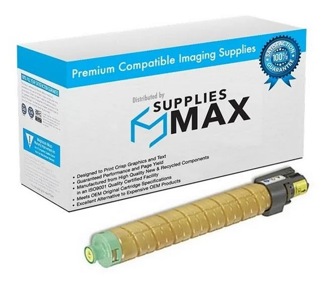 SuppliesMax SuppliesMax Yellow Toner Cartridge for Gestetner MP-C3002/MP-C3502 18000 Pages (841648) — product photo