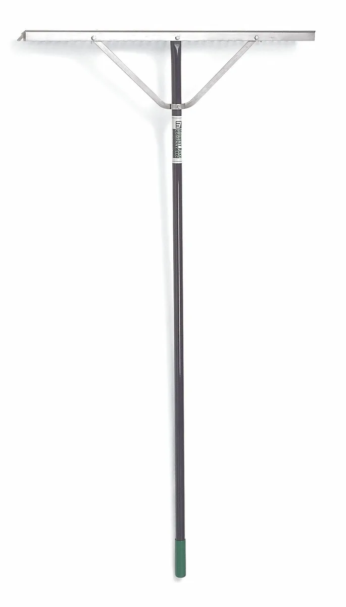 Midwest Rake Midwest Rake 10024GR 24 in Aluminum Landscape Rake 24 Tines 66 in Handle — product photo