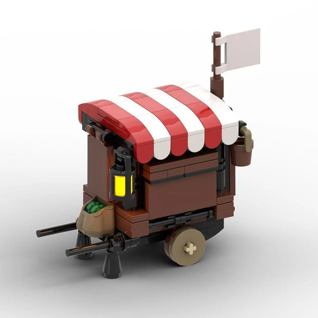 ZITIANYOUBUILD ZITIANYOUBUILD MOC-114509 Medieval Vegetable Stall 189 Parts — product photo