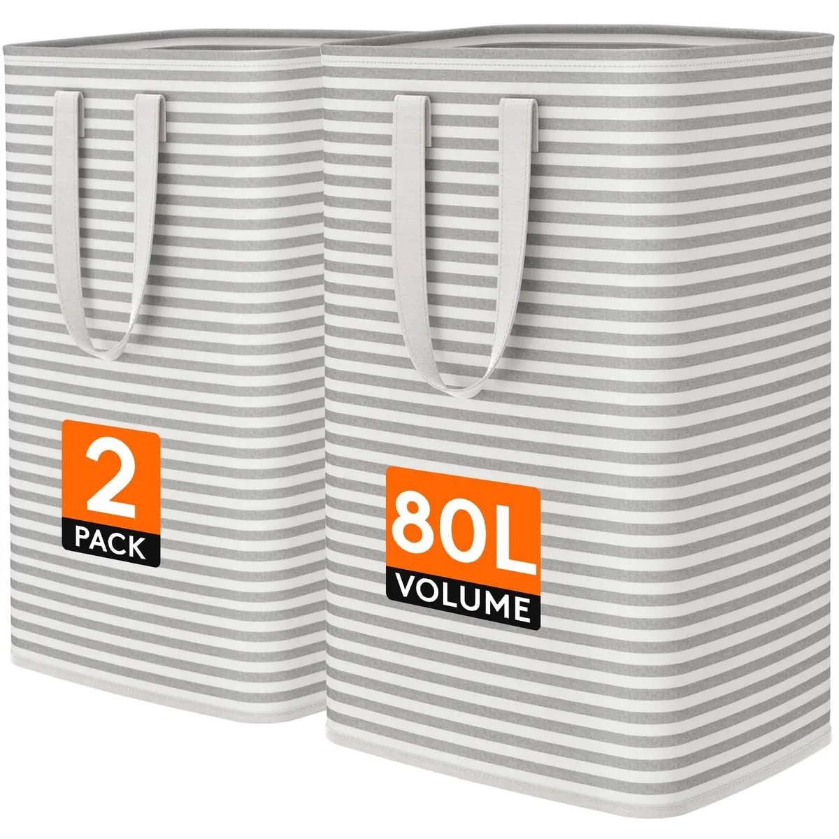 Two Elephants 230066 Laundry Tub 2 Pack 80L Each Grey — product photo