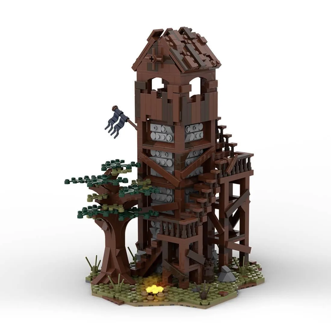 ZITIANYOUBUILD ZITIANYOUBUILD MOC-76430 Medieval Patrol Tower 1339PCS — product photo