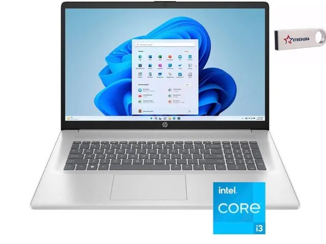 HP HP 17-cn laptop i3-1115G4 16GB 256GB SATA SSD 17.3" HD+ Natural Silver — product photo