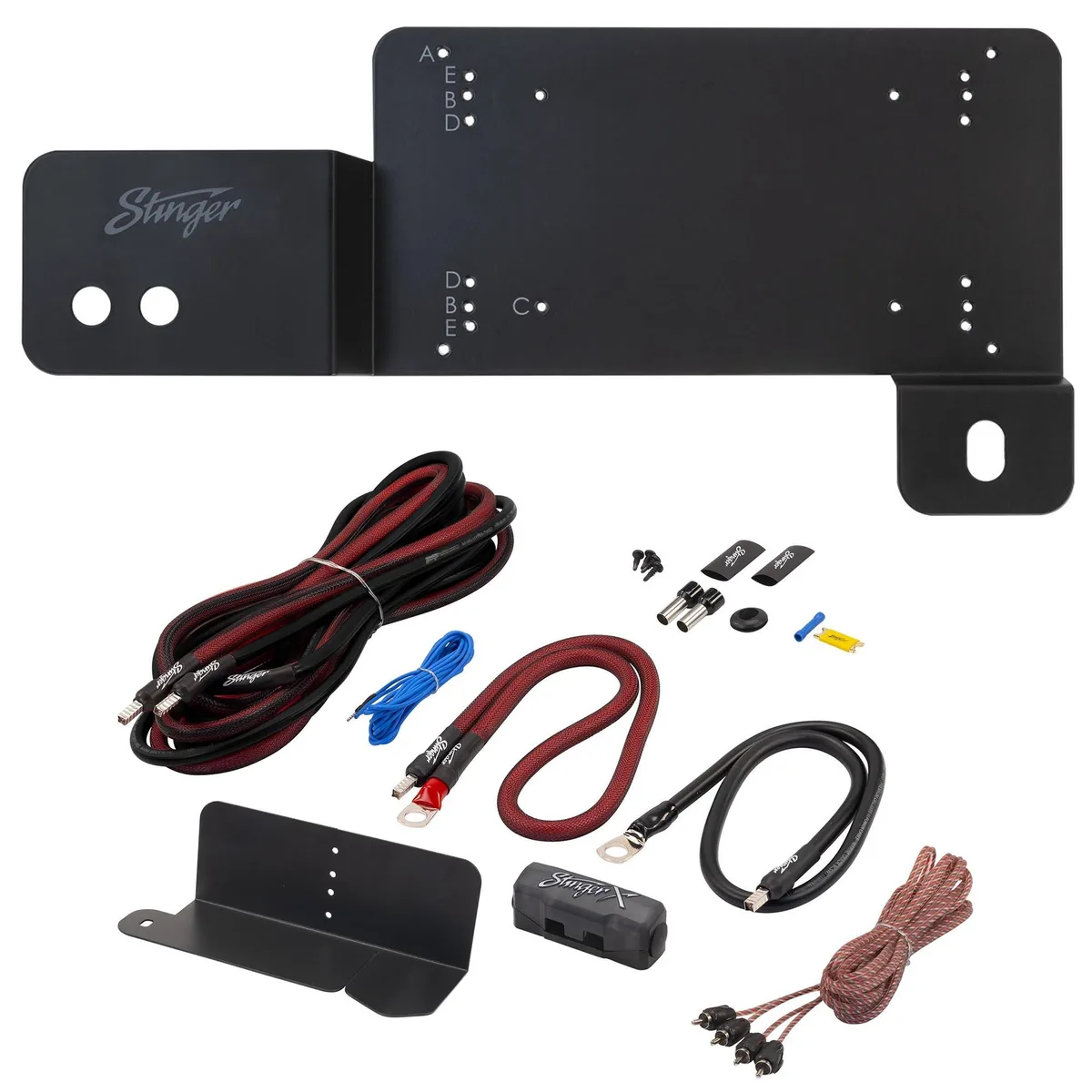 STINGER STINGER Bronco Amp Bracket & 4-Gauge Wiring Kit Bundle — product photo