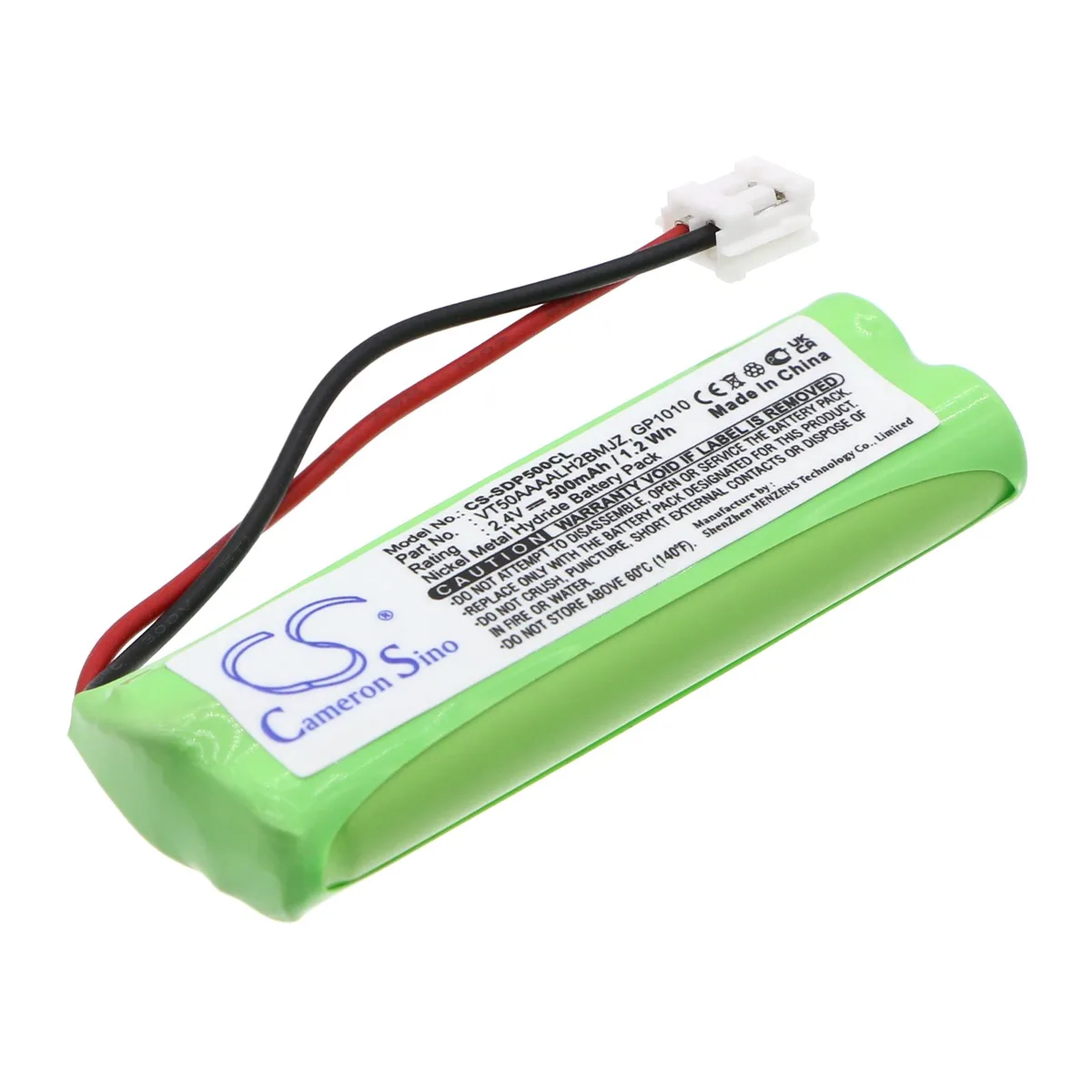 Cameron &amp; Co Cameron &amp; Co DS-CS-SDP500CL Ni-MH 2.4V 500mAh green telephone accessory — product photo