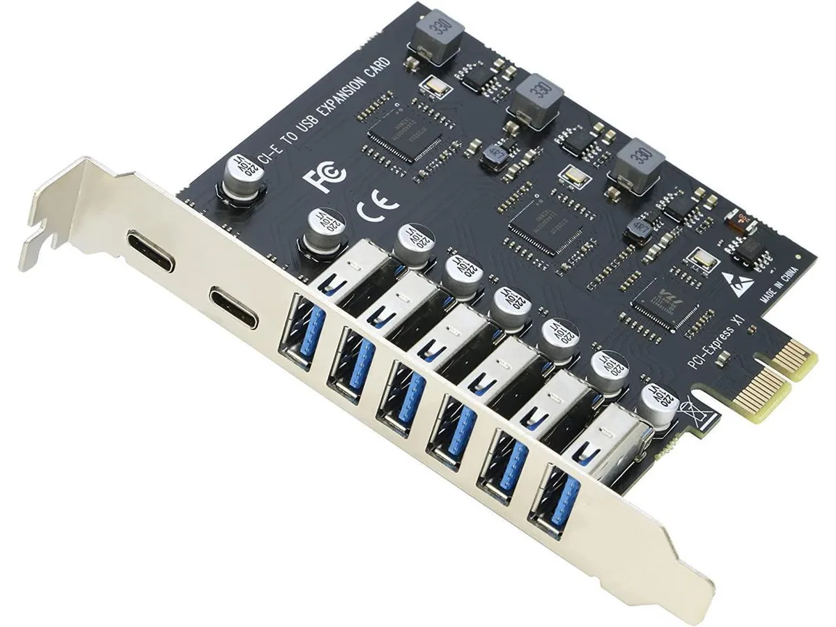 BONAEVER BONAEVER USB 3.0 PCIe Card 2Port USB C + 6 Port USB 3.0 — product photo