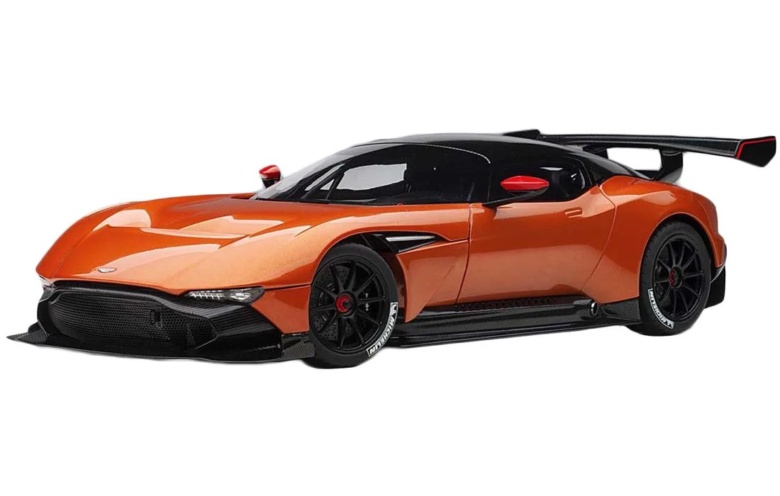 Autoart Autoart Aston Martin Vulcan Madagascar Orange Carbon Top 1/18 Vehicle — product photo