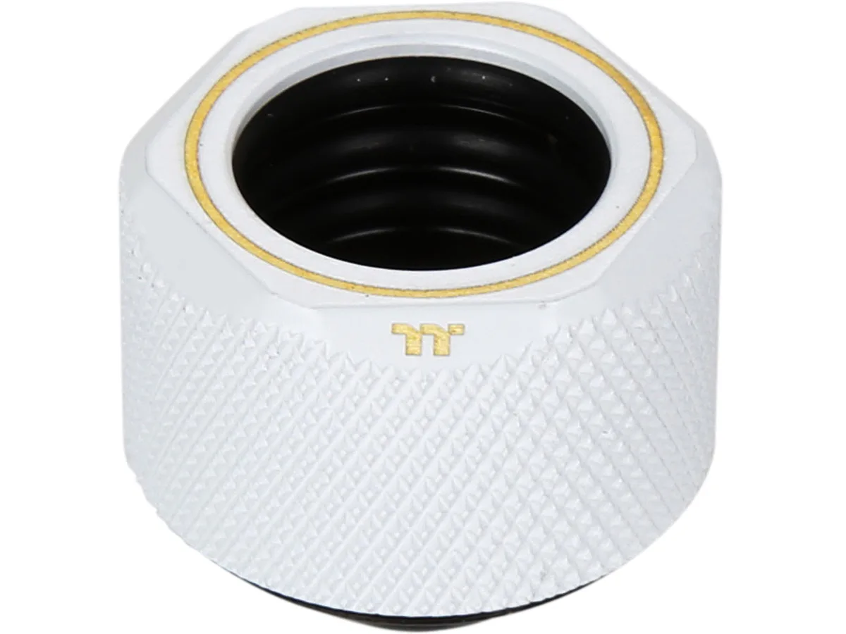 Thermaltake Thermaltake CL-W211-CU00WT-A Pacific C-Pro G1/4 16mm OD Compression Fitting White diy cooling — product photo