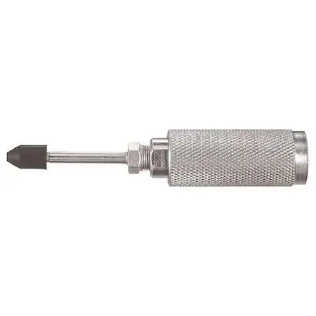 Lincoln 83278 rubber-tipped needle nozzle, transparent finish, 1/8 inch NPT