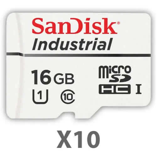 SanDisk SanDisk Industrial IX QD332 microSDHC 16GB U1 10-Pack — product photo