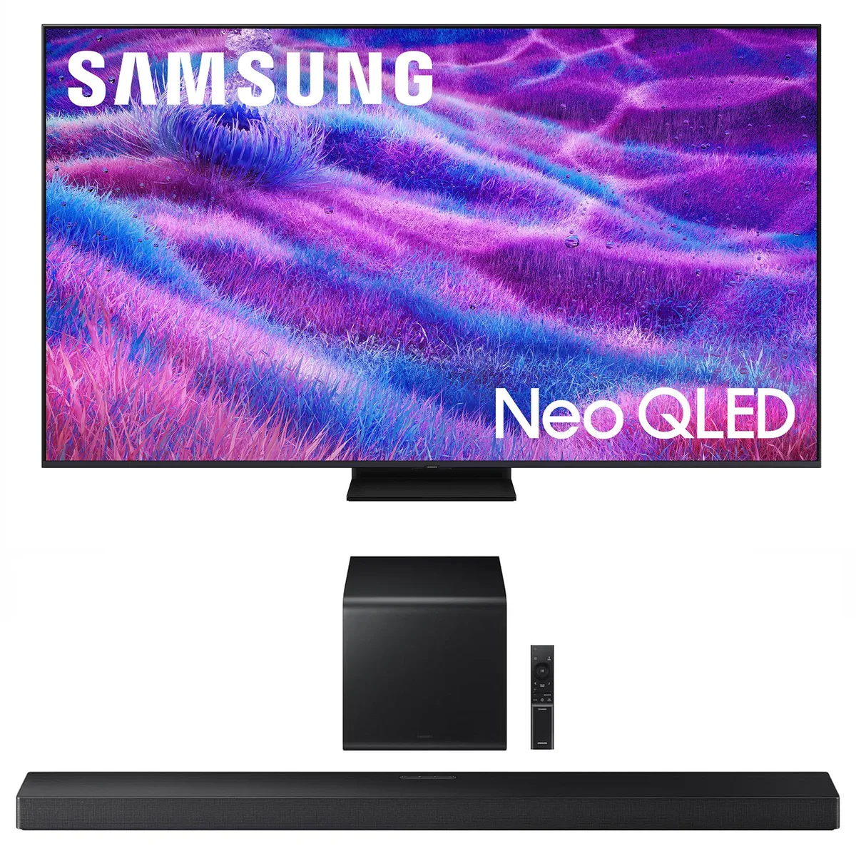SAMSUNG SAMSUNG QN55QN80FAFXZA 55" Neo QLED 4K 120Hz TV + HW-QS700F 3.1.2 Soundbar — product photo
