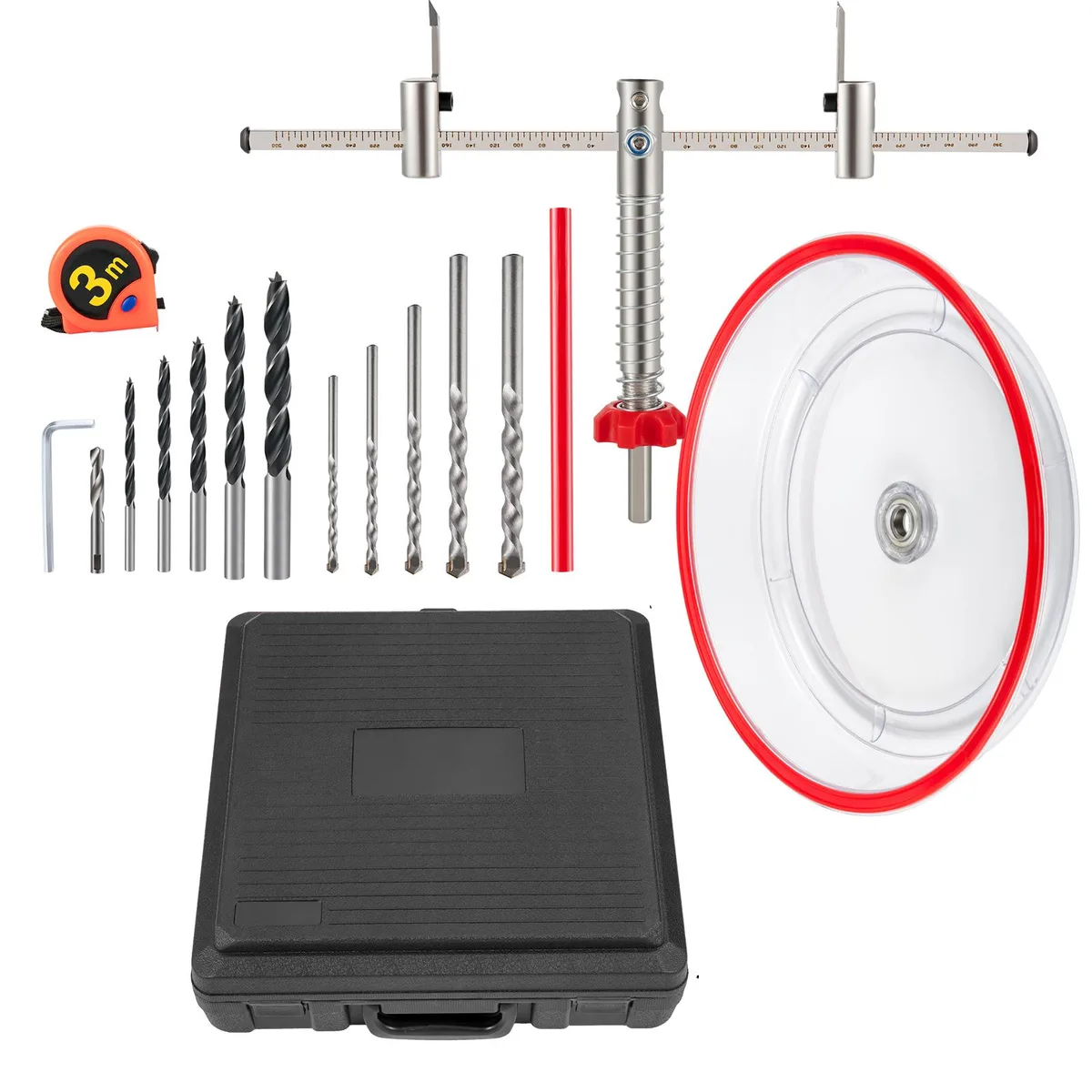 VEVOR VEVOR FJKKQ-40-200 Adjustable Hole Saw Cutter Kit 40-200 mm — product photo