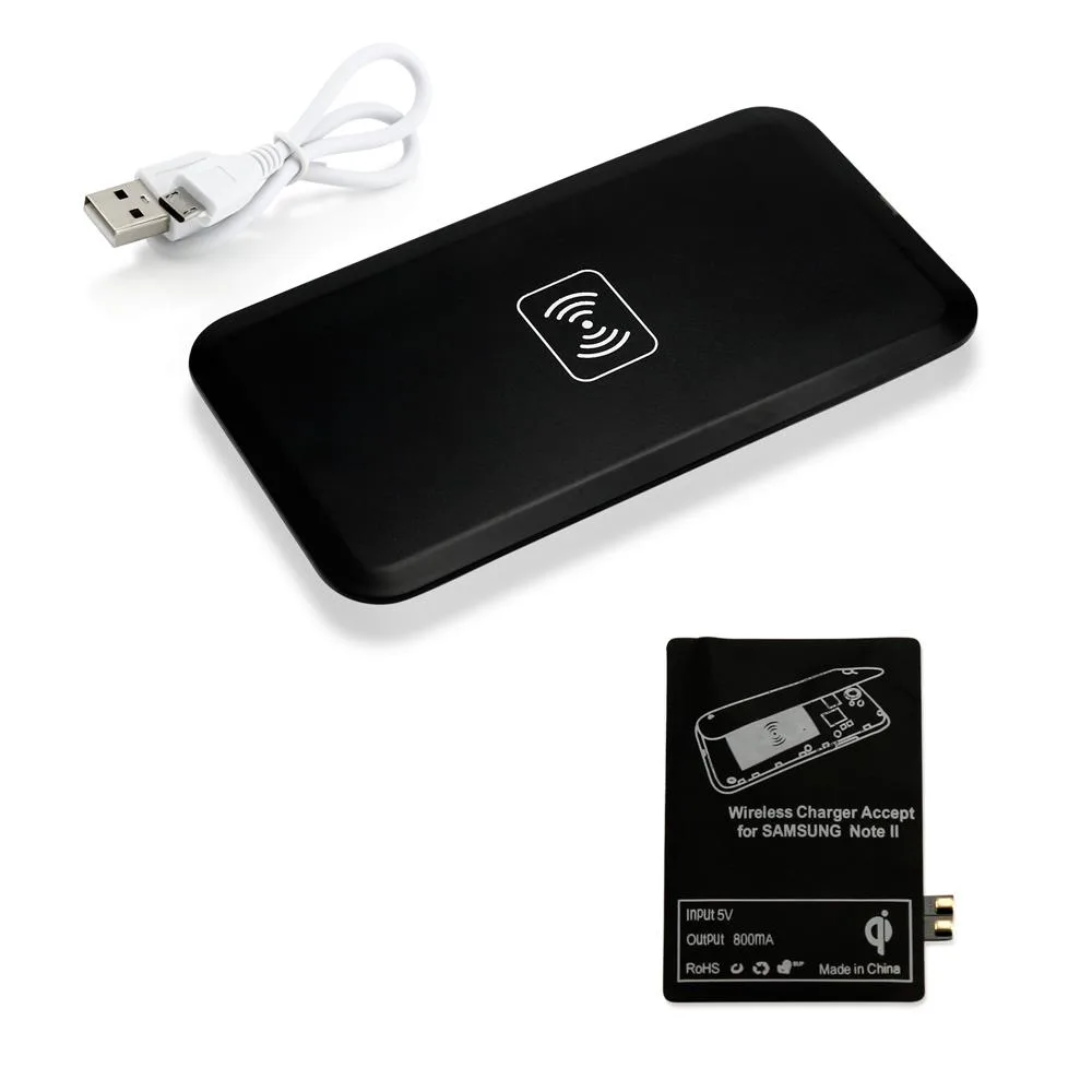 Gearonic Inc Gearonic Inc Qi Wireless Charger + Receiver Kit Samsung Galaxy Note 2 II N7100 Black 5000 mAh — product photo