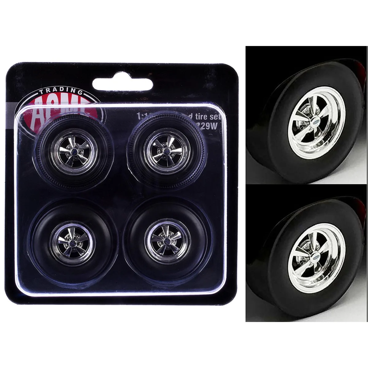 ACME ACME Cragar Wheel & Tire Set 1/18 1970 Pontiac GTO Ram Air IV — product photo