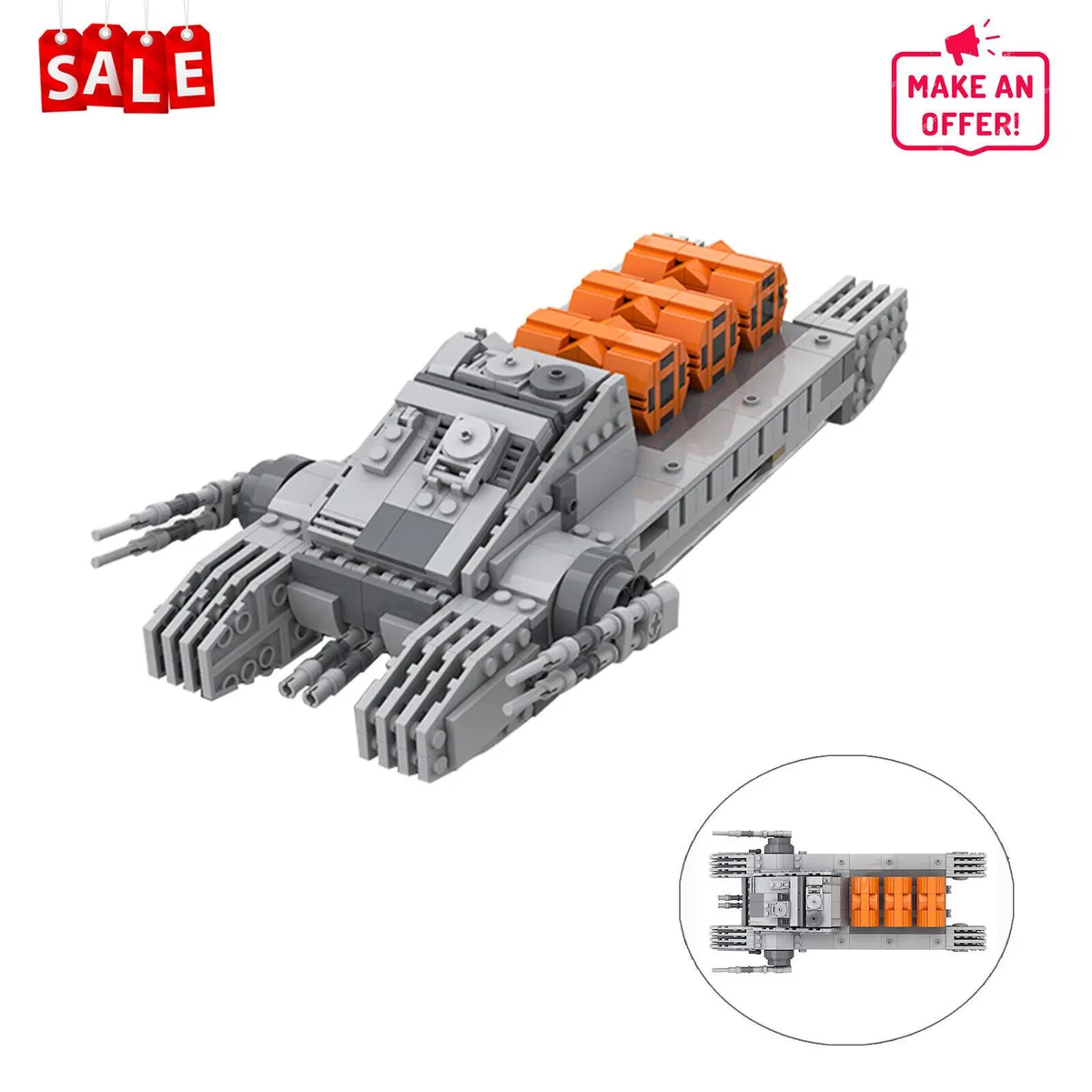 ZITIANYOUBUILD ZITIANYOUBUILD Imperial Occupier Assault Tank 675 Pieces MOC — product photo