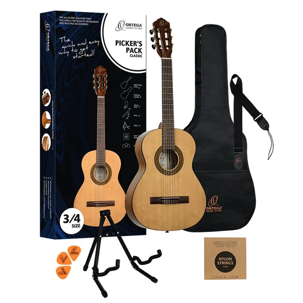Ortega Guitars Ortega Guitars Picker's Pack 3/4 Classical Guitar — product photo