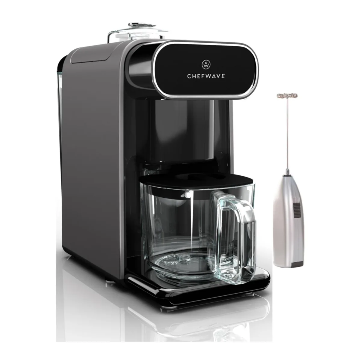 ChefWave ChefWave Milkmade Non-Dairy Milk Maker Black/Silver with Handheld Frother — product photo