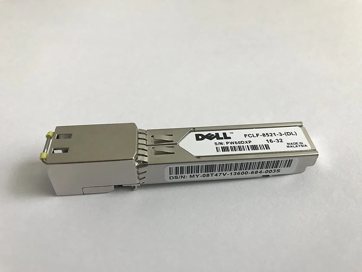 DCC DCC PowerConnect 3424 1000Base-T SFP Copper Transceiver 8T47V FCLF-8521-3 — product photo