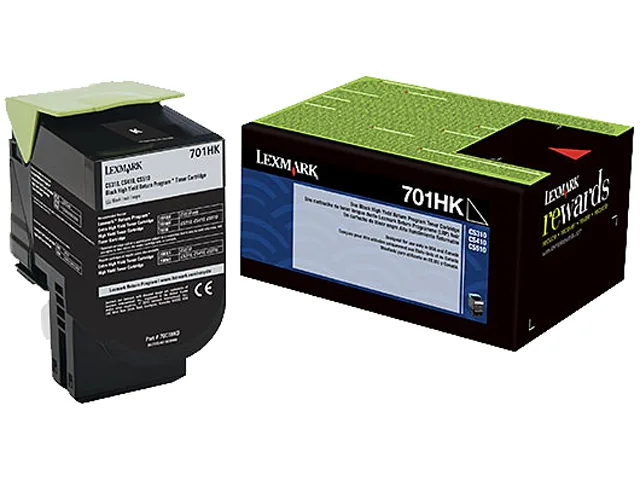 Lexmark Lexmark 70C1HK0 Black High Yield Toner Cartridge (genuine brands) — product photo