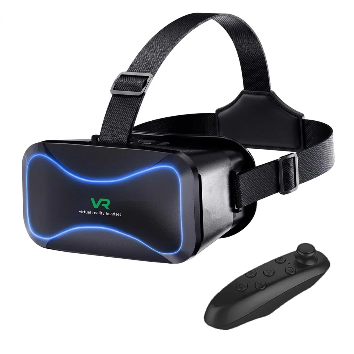 Wennedalyn VR Headset for Phone with Controller (Black) — product photo