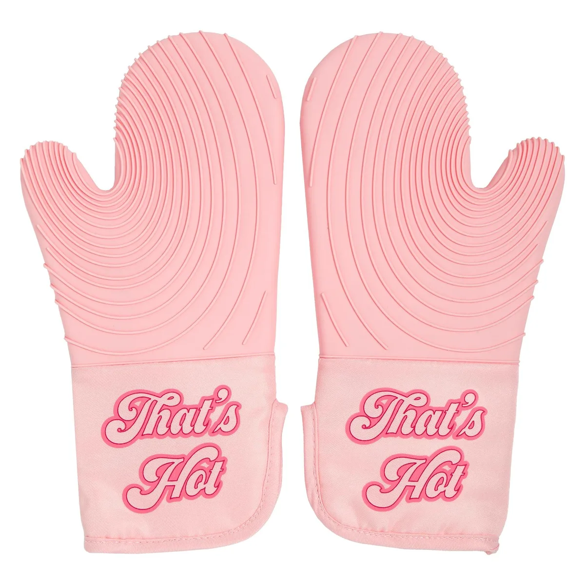 Paris Hilton Oven Mitt Set That's Hot Pink 2-Piece 475°F 7.25x11.75in — product photo