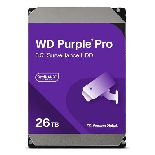 Western Digital Western Digital WD260PURP Purple Pro 26TB 3.5" 7200RPM 512MB SATA internal hard drive — product photo