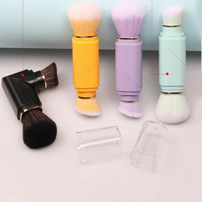DAXINQI DAXINQI 2-in-1 Foundation Blush Brush Black PVC Box — product photo