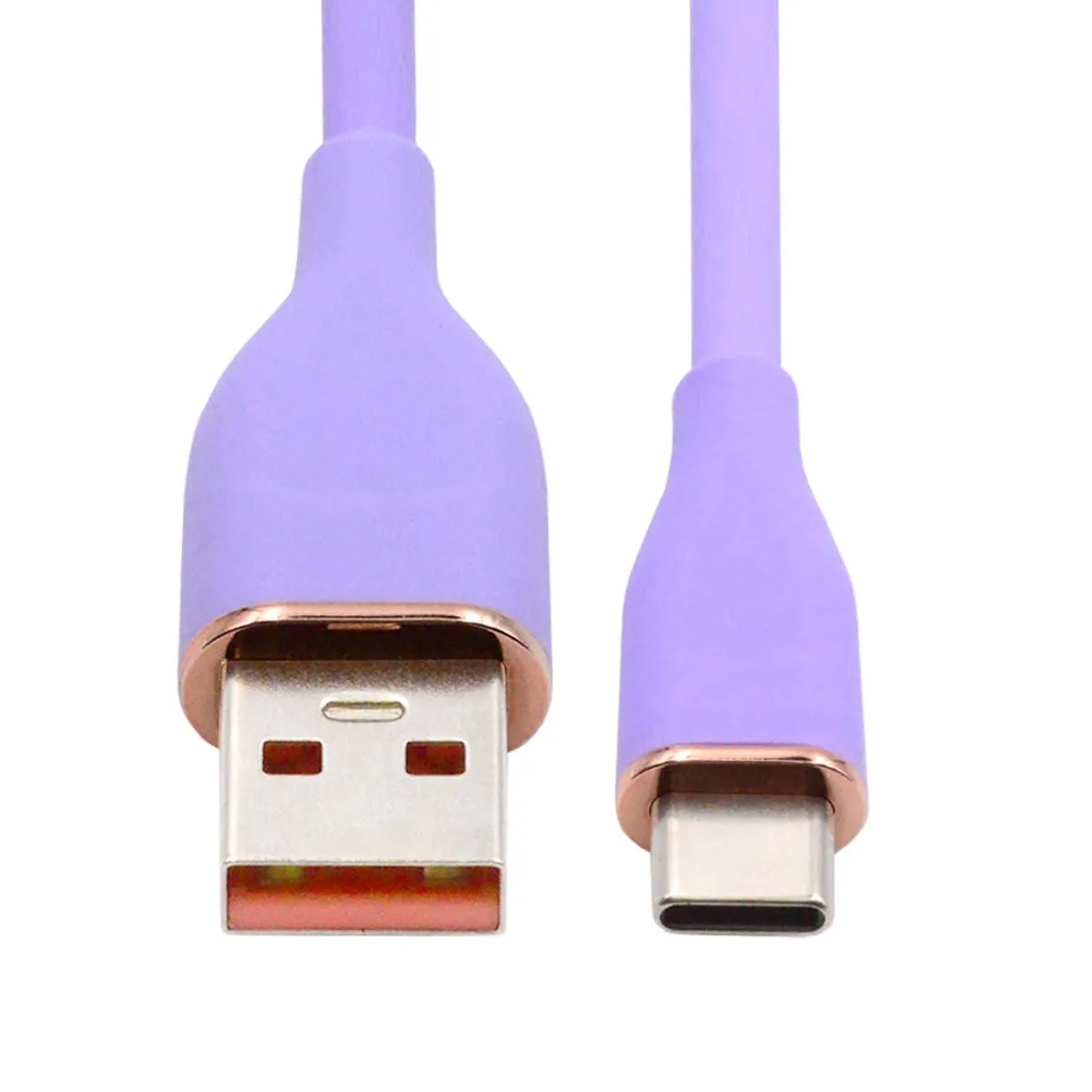 Fervit Fervit USB-A to USB-C liquid silicone cable purple 2m — product photo