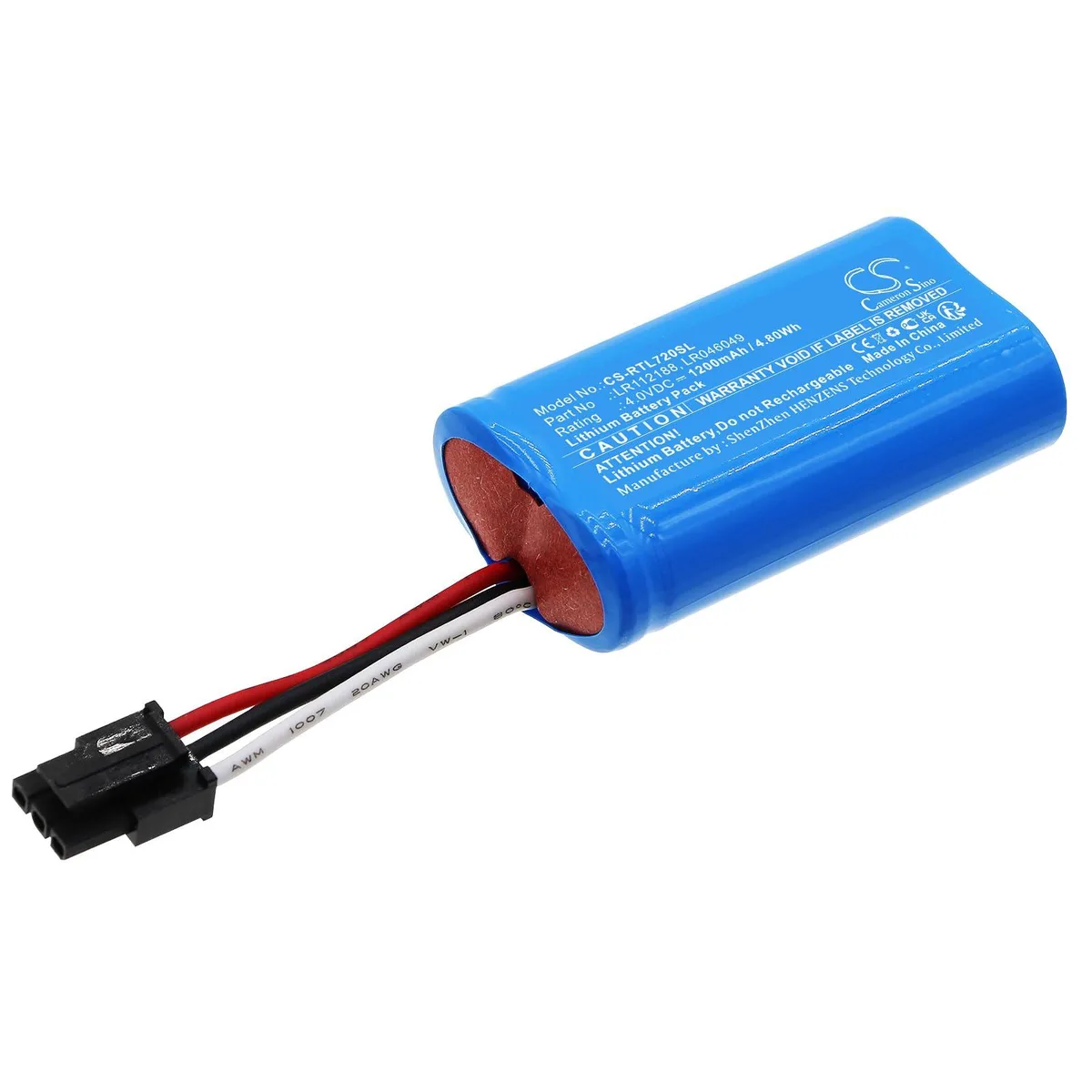  Cameron Sino 1200mAh 4.0V NiZn Battery LR112188 — product photo