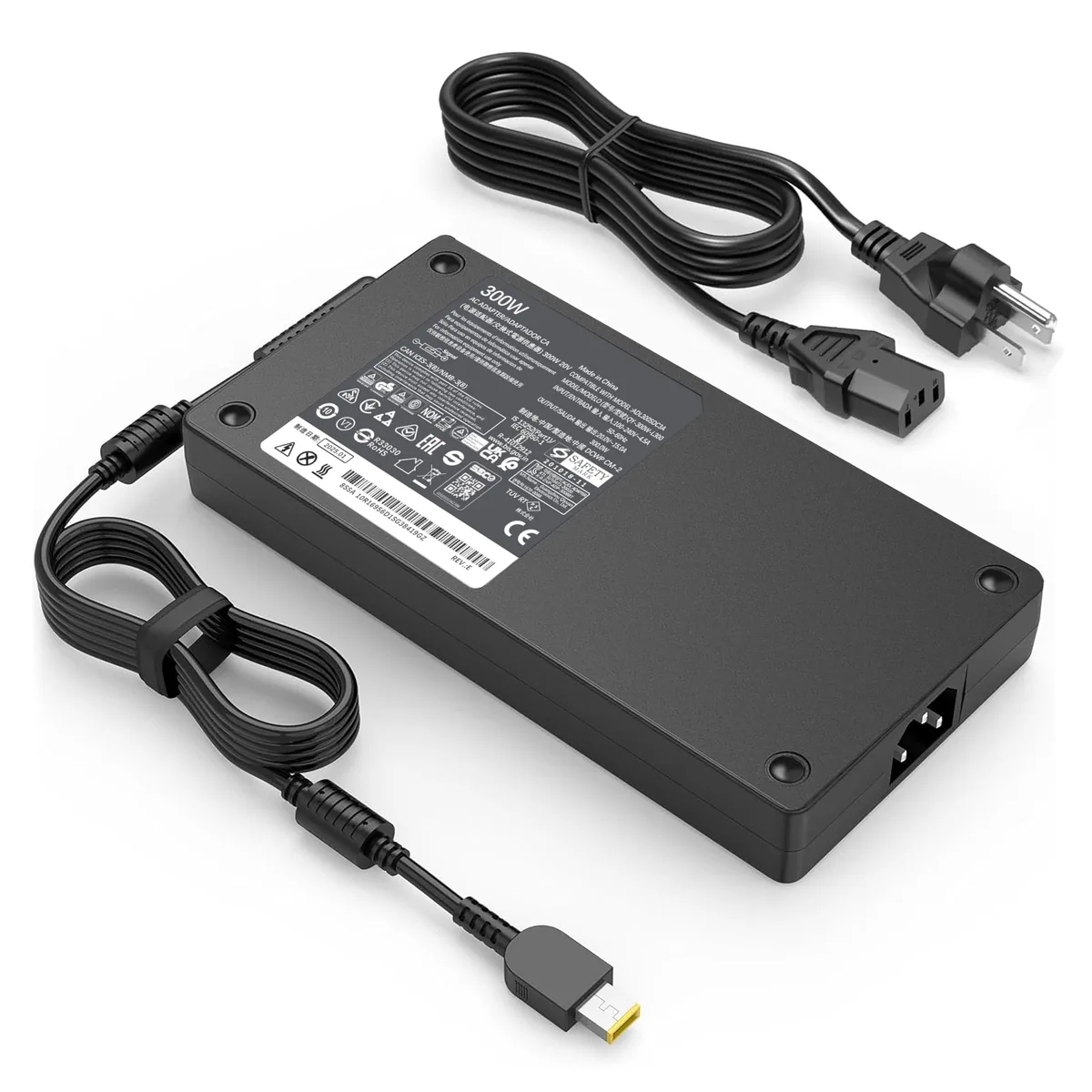 DELL QY-300W-L300 300W AC Adapter 20V 15A Yellow Square Tip — product photo