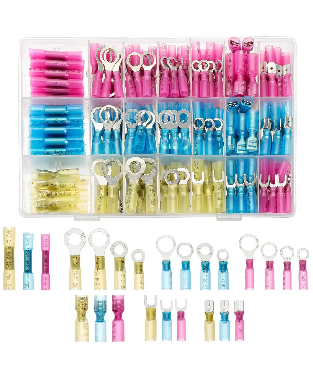  Bates Heat Shrink Wire Cap Connectors Kit 320 pcs 22-10 AWG — product photo
