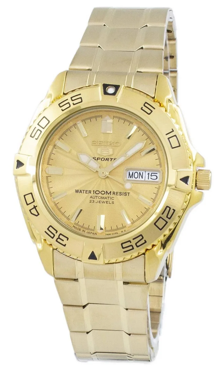 Seiko Seiko 5 Sports SNZB26J1 Automatic Gold Tone 40.00 mm 100m 23 Jewels 7S36 — product photo
