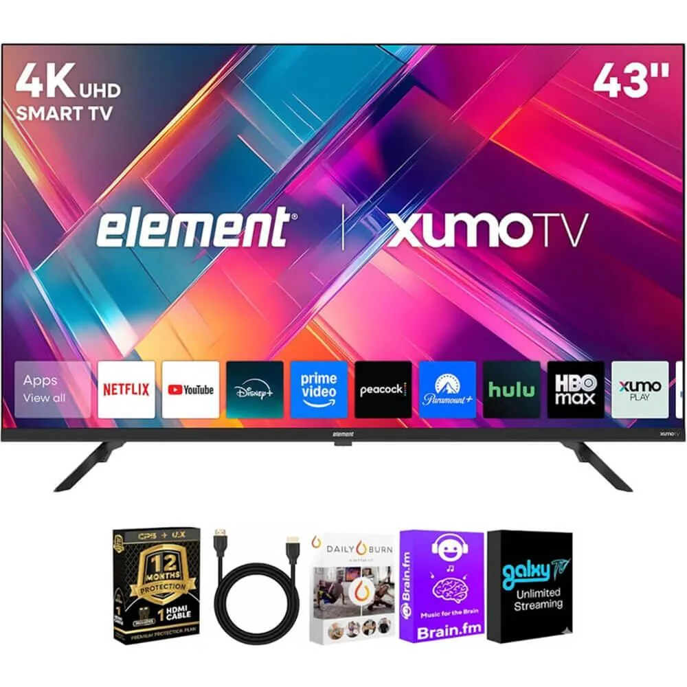 ELEMENT ELEMENT 43 inch 4K UHD HDR Smart LED TV Revolution Series 3840 x 2160 — product photo