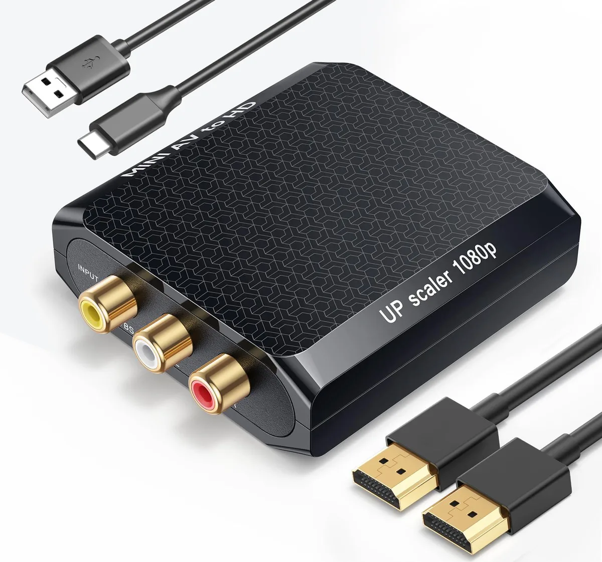  WENTER AV to HDMI Converter 1080P RCA Composite Adapter media converter — product photo