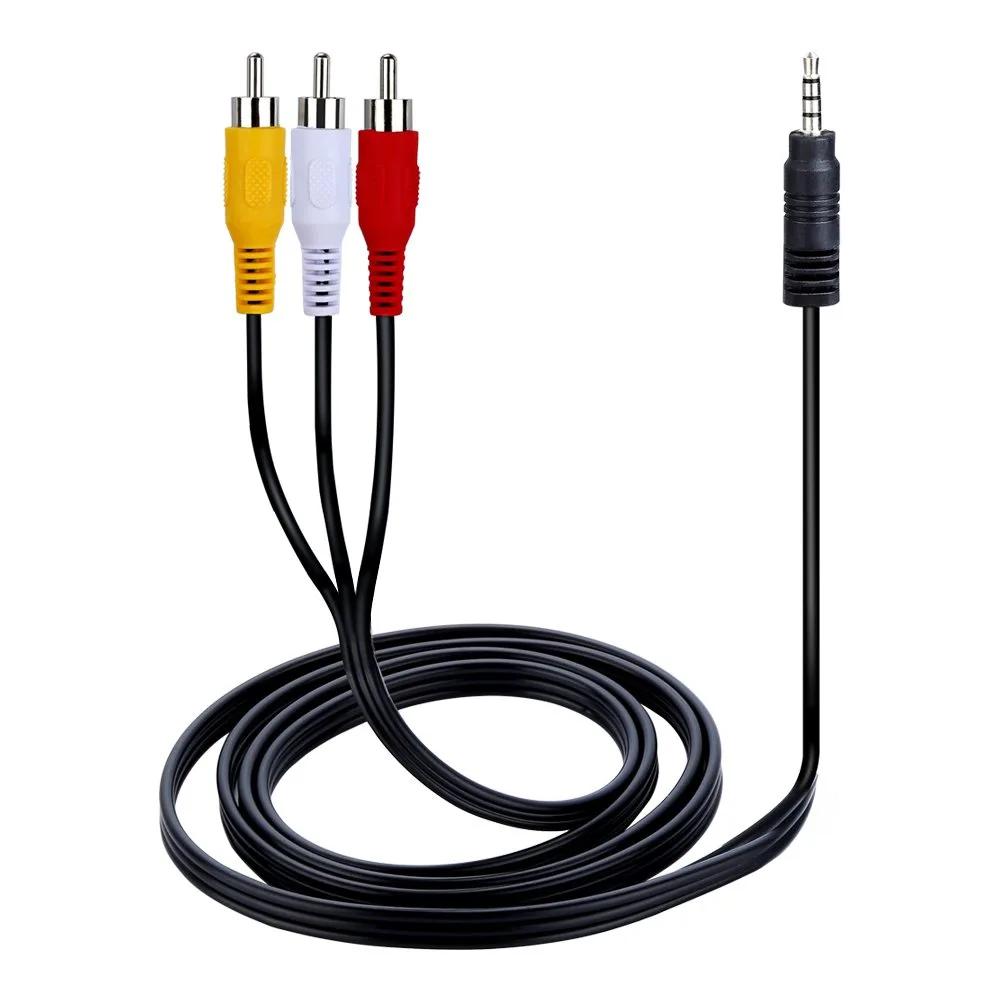 HANNORD HANNORD 3.5mm to 3 RCA Male Audio Video Cable 1.5m — product photo
