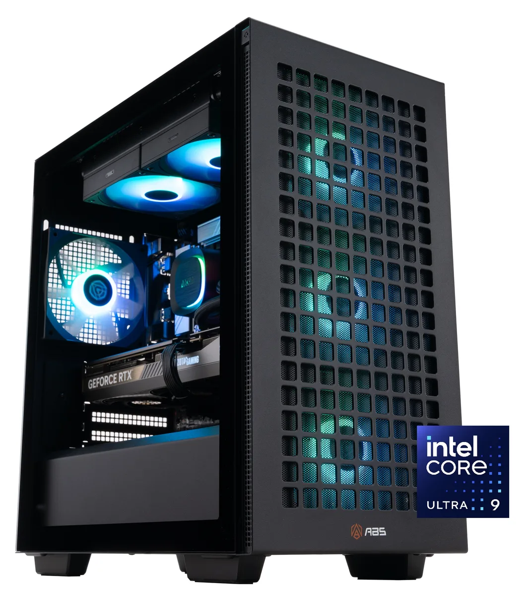 ABS ABS AMA285K5070TI3 gaming PC Intel Core Ultra 9 285K RTX 5070 Ti 32GB DDR5 2TB NVMe — product photo