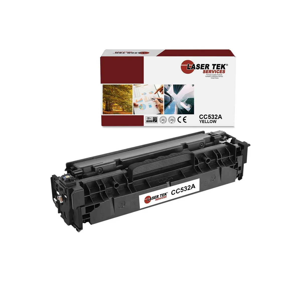 Laser Tek Services Laser Tek Services 304A Yellow Toner Cartridge CC532A — product photo