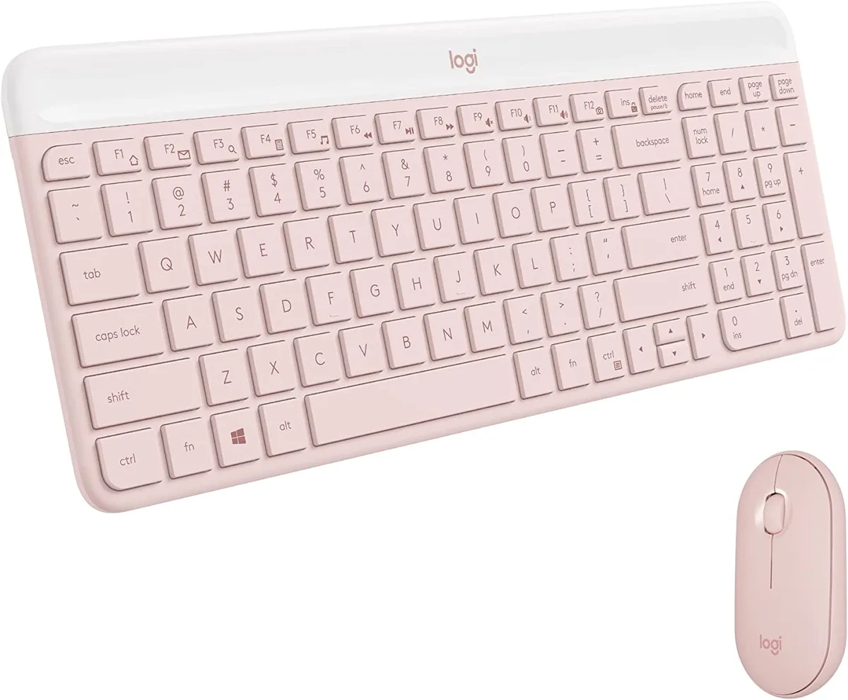 Logitech Logitech MK470 Slim Rose Keyboard 920-011311 — product photo