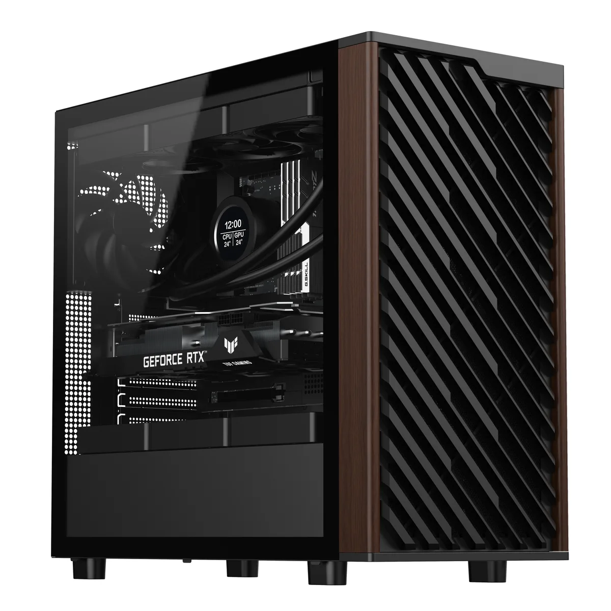 DIYPC DIYPC DIY-ATX28-Wood ATX Mid Tower PC Case — product photo