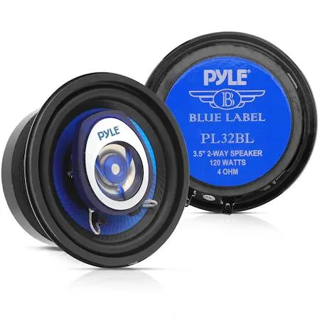 Pyle Pyle PL32BL 3.5" Two-Way Coaxial Speaker Pair — product photo