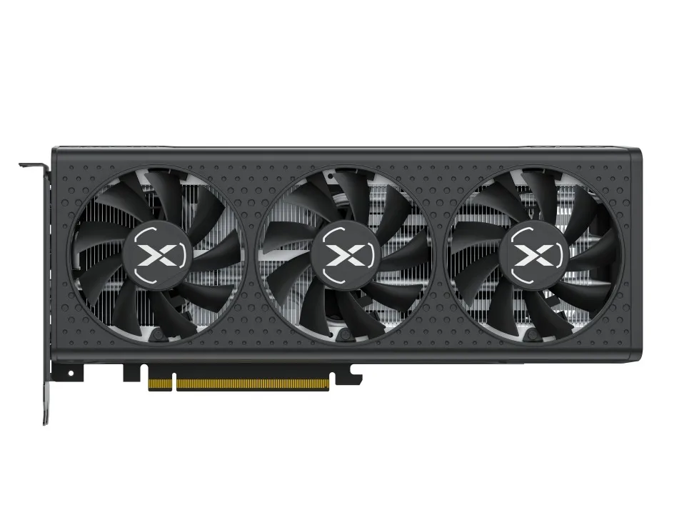 XFX XFX RX-76PQICKBY Speedster QICK308 Radeon RX 7600 graphics card — product photo