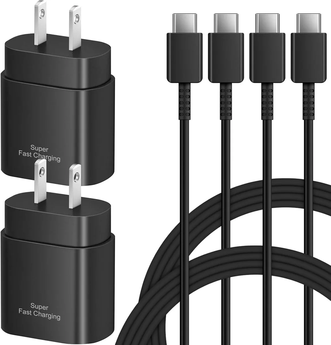 Elestur Elestur 25W USB-C Wall Charger 2-Pack with 6ft Cable — product photo