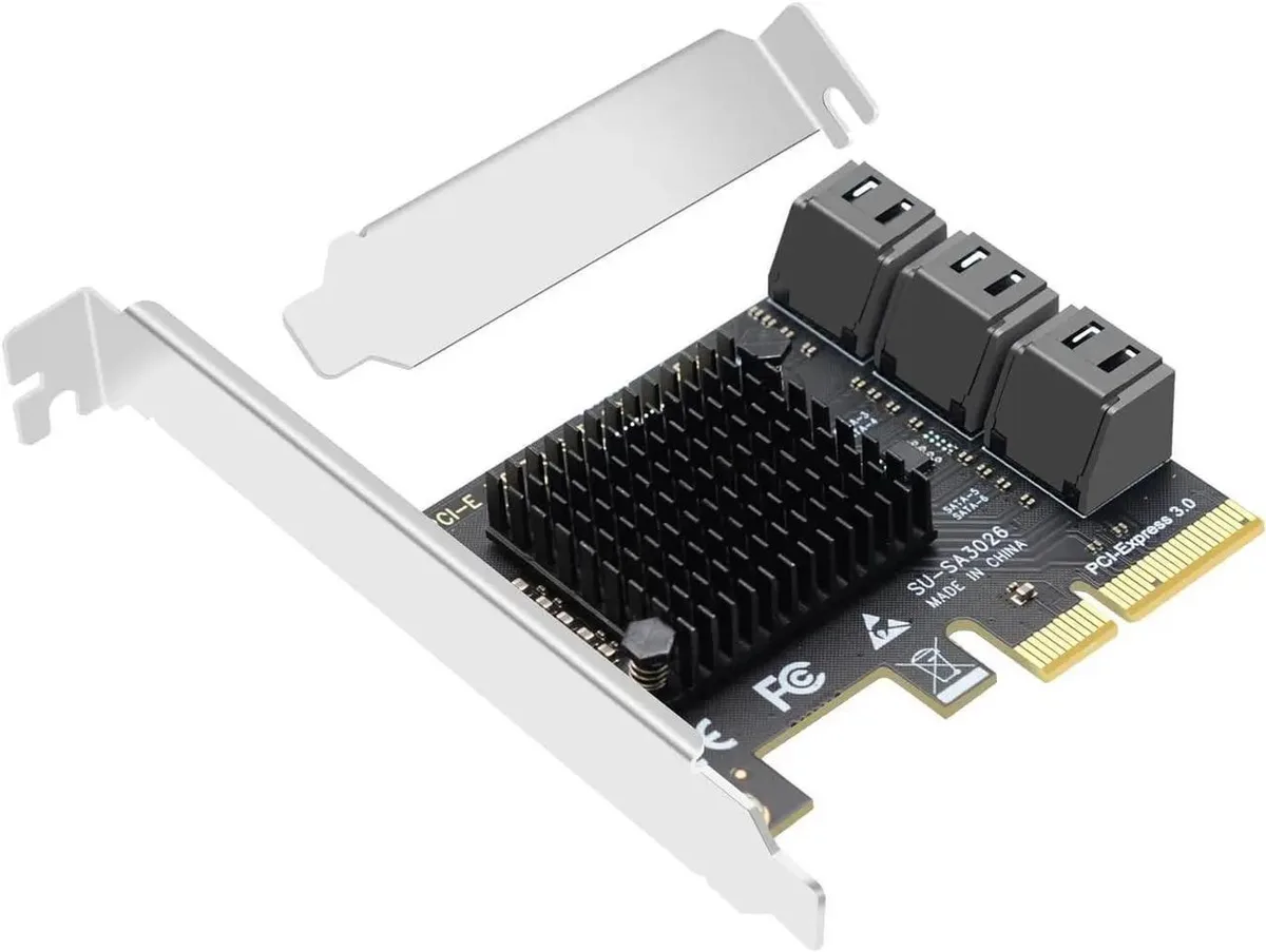 SMUGDESK SMUGDESK 6 Port PCIe X4 SATA 3.0 Expansion Card — product photo